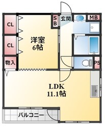 ヴィラしんべえ弐番館の物件間取画像